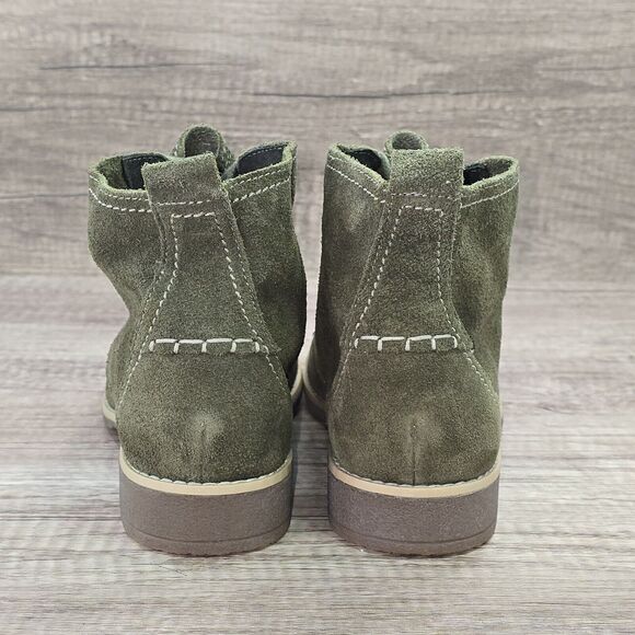 Timberland Shoreham Earthkeepers Women's Size 8.5 Olive Green Suede Boots NEW - Picture 4 of 9